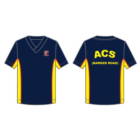 ACS (BR) Navy V Neck T Shirt