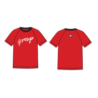 GMS (P) 2019 Red Raglan Printed Crew T-Shirt