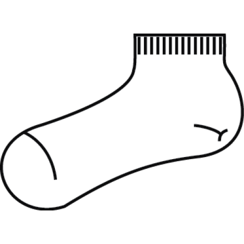 White Plain Ankle Socks