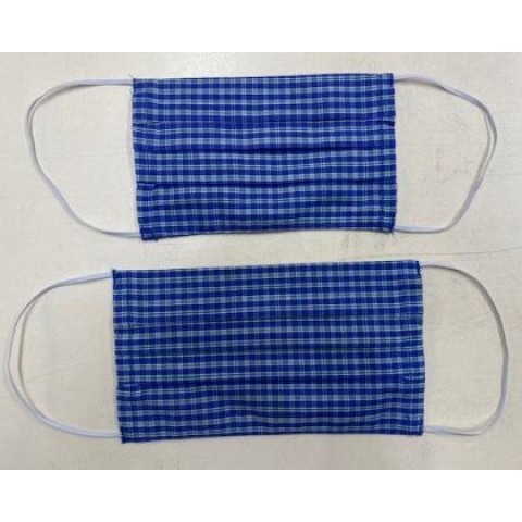Face mask cover for kids (Checkered Blue)