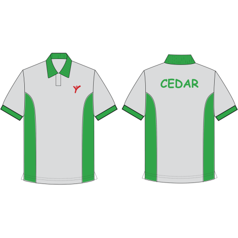 YIS Cedar House Polo T-Shirt (Green)